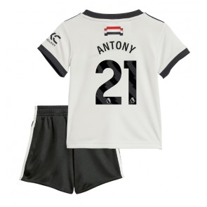 Manchester United Antony #21 Alternativní dres komplet pro Děti 2024-25 Krátkým Rukávem (+ Krátké kalhoty)