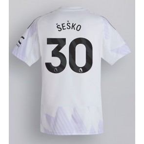 Manchester United Benjamin Sesko #30 Venkovní Dres 2025-26 Krátkým Rukávem
