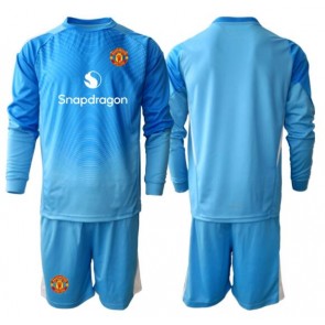 Manchester United Brankář Domácí dres komplet pro Děti 2025-26 Dlouhým Rukávem (+ Krátké kalhoty)