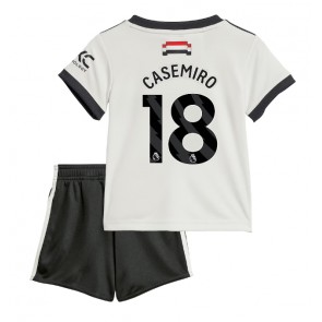 Manchester United Casemiro #18 Alternativní dres komplet pro Děti 2024-25 Krátkým Rukávem (+ Krátké kalhoty)