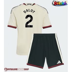 Manchester United Diogo Dalot #2 Alternativní dres komplet pro Děti 2026-27 Krátkým Rukávem (+ Krátké kalhoty)