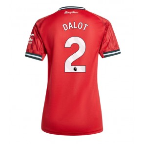 Manchester United Diogo Dalot #2 Domácí Dres pro Dámy 2025-26 Krátkým Rukávem