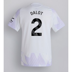 Manchester United Diogo Dalot #2 Venkovní Dres 2025-26 Krátkým Rukávem