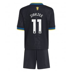 Manchester United Joshua Zirkzee #11 Alternativní dres komplet pro Děti 2025-26 Krátkým Rukávem (+ Krátké kalhoty)
