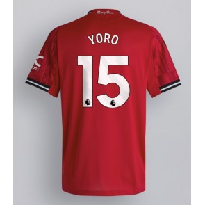 Manchester United Leny Yoro #15 Domácí Dres 2025-26 Krátkým Rukávem