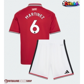Manchester United Lisandro Martinez #6 Domácí dres komplet pro Děti 2026-27 Krátkým Rukávem (+ Krátké kalhoty)