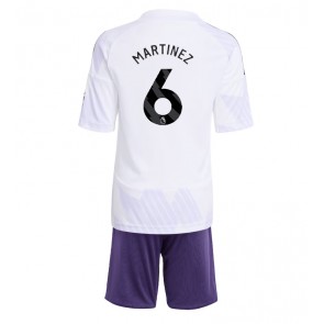 Manchester United Lisandro Martinez #6 Venkovní dres komplet pro Děti 2025-26 Krátkým Rukávem (+ Krátké kalhoty)