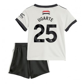 Manchester United Manuel Ugarte #25 Alternativní dres komplet pro Děti 2024-25 Krátkým Rukávem (+ Krátké kalhoty)