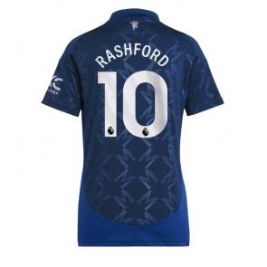 Manchester United Marcus Rashford #10 Venkovní Dres pro Dámy 2024-25 Krátkým Rukávem