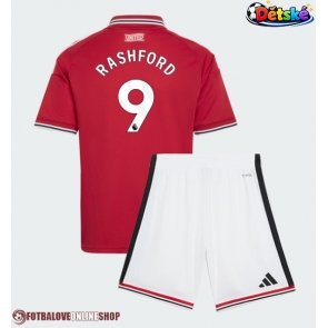 Manchester United Marcus Rashford #9 Domácí dres komplet pro Děti 2026-27 Krátkým Rukávem (+ Krátké kalhoty)