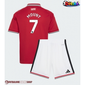 Manchester United Mason Mount #7 Domácí dres komplet pro Děti 2026-27 Krátkým Rukávem (+ Krátké kalhoty)
