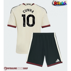 Manchester United Matheus Cunha #10 Alternativní dres komplet pro Děti 2026-27 Krátkým Rukávem (+ Krátké kalhoty)