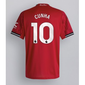 Manchester United Matheus Cunha #10 Domácí Dres 2025-26 Krátkým Rukávem