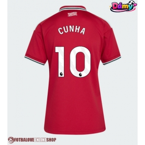 Manchester United Matheus Cunha #10 Domácí Dres pro Dámy 2026-27 Krátkým Rukávem
