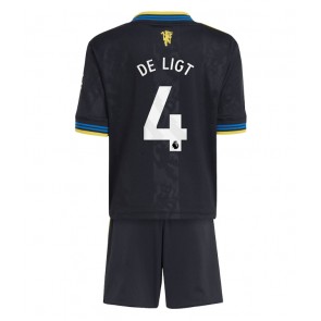 Manchester United Matthijs de Ligt #4 Alternativní dres komplet pro Děti 2025-26 Krátkým Rukávem (+ Krátké kalhoty)