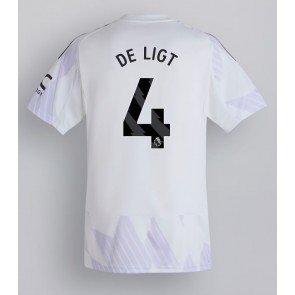 Manchester United Matthijs de Ligt #4 Venkovní Dres 2025-26 Krátkým Rukávem