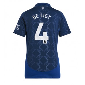 Manchester United Matthijs de Ligt #4 Venkovní Dres pro Dámy 2024-25 Krátkým Rukávem