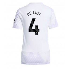 Manchester United Matthijs de Ligt #4 Venkovní Dres pro Dámy 2025-26 Krátkým Rukávem