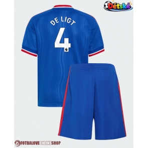 Manchester United Matthijs de Ligt #4 Venkovní dres komplet pro Děti 2026-27 Krátkým Rukávem (+ Krátké kalhoty)