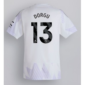 Manchester United Patrick Dorgu #13 Venkovní Dres 2025-26 Krátkým Rukávem