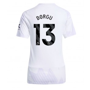 Manchester United Patrick Dorgu #13 Venkovní Dres pro Dámy 2025-26 Krátkým Rukávem