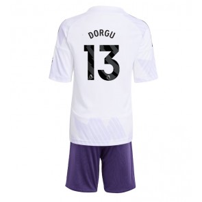 Manchester United Patrick Dorgu #13 Venkovní dres komplet pro Děti 2025-26 Krátkým Rukávem (+ Krátké kalhoty)