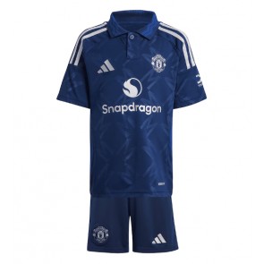 Manchester United Venkovní dres komplet pro Děti 2024-25 Krátkým Rukávem (+ Krátké kalhoty)