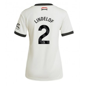 Manchester United Victor Lindelof #2 Alternativní Dres pro Dámy 2024-25 Krátkým Rukávem