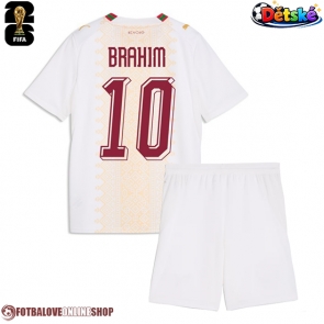 Maroko Brahim Diaz #10 Venkovní dres komplet pro Děti MS 2026 Krátkým Rukávem (+ Krátké kalhoty)