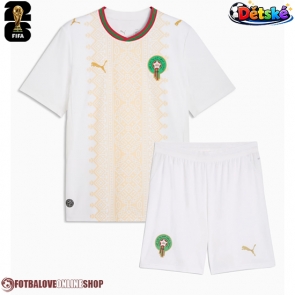 Maroko Venkovní dres komplet pro Děti MS 2026 Krátkým Rukávem (+ Krátké kalhoty)