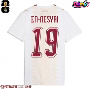 Maroko Youssef En-Nesyri #19 Venkovní Dres pro Dámy MS 2026 Krátkým Rukávem