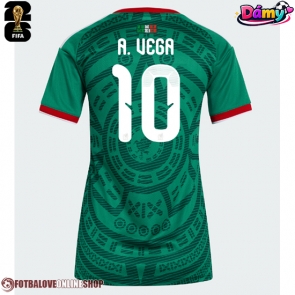 Mexiko Alexis Vega #10 Domácí Dres pro Dámy MS 2026 Krátkým Rukávem