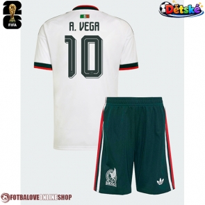 Mexiko Alexis Vega #10 Venkovní dres komplet pro Děti MS 2026 Krátkým Rukávem (+ Krátké kalhoty)