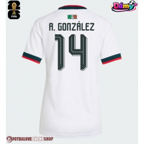 Mexiko Armando Gonzalez #14 Venkovní Dres pro Dámy MS 2026 Krátkým Rukávem