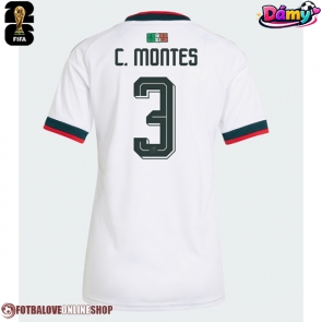 Mexiko Cesar Montes #3 Venkovní Dres pro Dámy MS 2026 Krátkým Rukávem