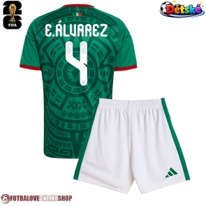 Mexiko Edson Alvarez #4 Domácí dres komplet pro Děti MS 2026 Krátkým Rukávem (+ Krátké kalhoty)