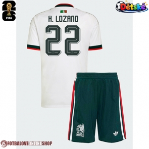 Mexiko Hirving Lozano #22 Venkovní dres komplet pro Děti MS 2026 Krátkým Rukávem (+ Krátké kalhoty)