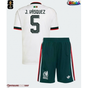 Mexiko Johan Vasquez #5 Venkovní dres komplet pro Děti MS 2026 Krátkým Rukávem (+ Krátké kalhoty)
