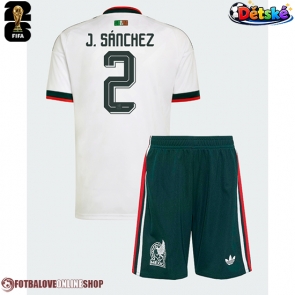 Mexiko Jorge Sanchez #2 Venkovní dres komplet pro Děti MS 2026 Krátkým Rukávem (+ Krátké kalhoty)
