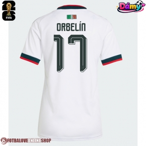 Mexiko Orbelin Pineda #17 Venkovní Dres pro Dámy MS 2026 Krátkým Rukávem