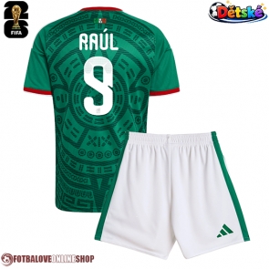 Mexiko Raul Jimenez #9 Domácí dres komplet pro Děti MS 2026 Krátkým Rukávem (+ Krátké kalhoty)