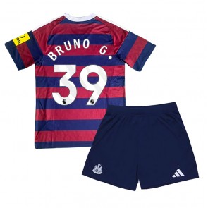 Newcastle United Bruno Guimaraes #39 Venkovní dres komplet pro Děti 2024-25 Krátkým Rukávem (+ Krátké kalhoty)
