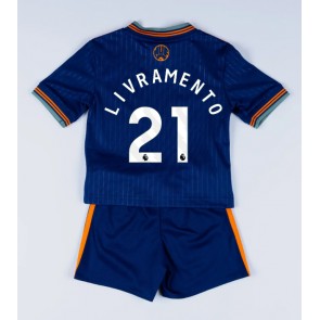 Newcastle United Tino Livramento #21 Alternativní dres komplet pro Děti 2025-26 Krátkým Rukávem (+ Krátké kalhoty)