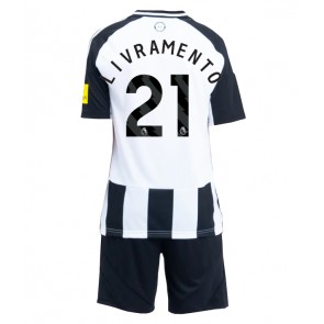 Newcastle United Tino Livramento #21 Domácí dres komplet pro Děti 2024-25 Krátkým Rukávem (+ Krátké kalhoty)