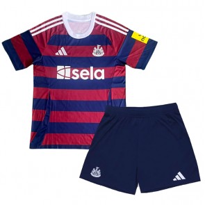 Newcastle United Venkovní dres komplet pro Děti 2024-25 Krátkým Rukávem (+ Krátké kalhoty)