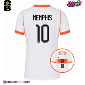 Nizozemsko Memphis Depay #10 Venkovní Dres pro Dámy MS 2026 Krátkým Rukávem