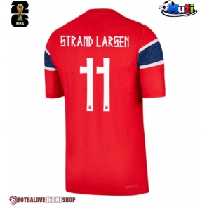 Norsko Jorgen Strand Larsen #11 Domácí Dres MS 2026 Krátkým Rukávem