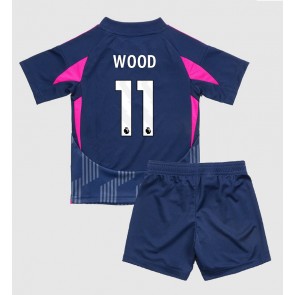 Nottingham Forest Chris Wood #11 Venkovní dres komplet pro Děti 2024-25 Krátkým Rukávem (+ Krátké kalhoty)