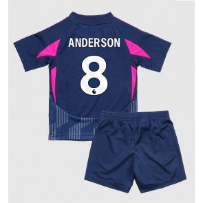 Nottingham Forest Elliot Anderson #8 Venkovní dres komplet pro Děti 2024-25 Krátkým Rukávem (+ Krátké kalhoty)