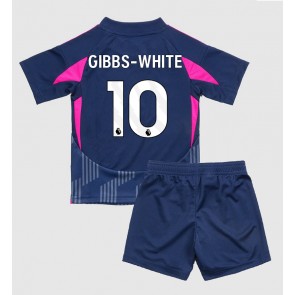Nottingham Forest Morgan Gibbs-White #10 Venkovní dres komplet pro Děti 2024-25 Krátkým Rukávem (+ Krátké kalhoty)